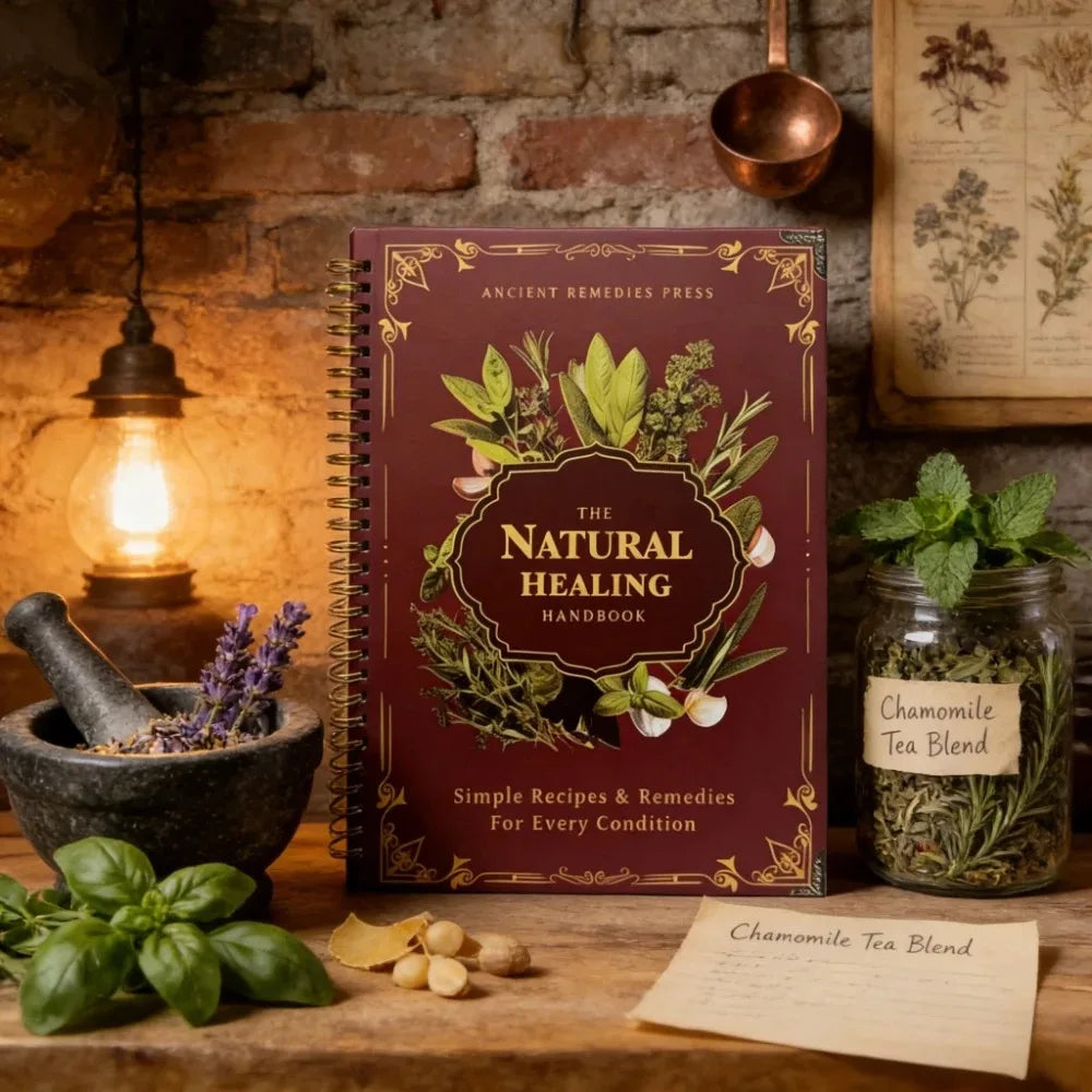 Natural Healing Handbook Spiral Bound Guidebook For Herbal Remedies And Holistic Health Support With Step By Step Protocols