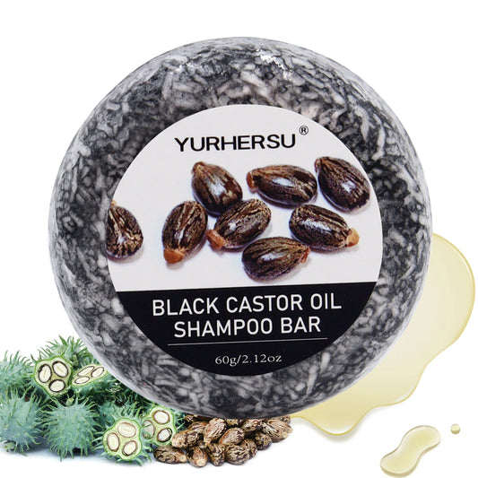 60g Black Castor Shampoo Bar 2-in-1 Shampoo and Conditioner