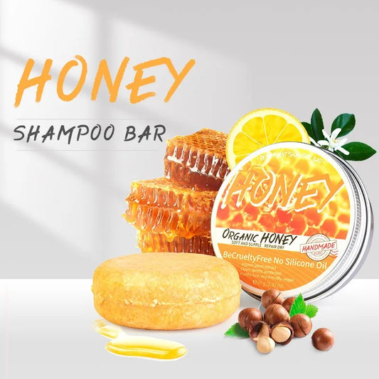 Natural honey shampoo bar - Damage repair